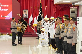 Upacara Pemuliaan Nilai-Nilai Tribrata Pataka Polda Riau Tuah Sakti Hamba Negri, Jelang Hari Bhayangkara ke-78